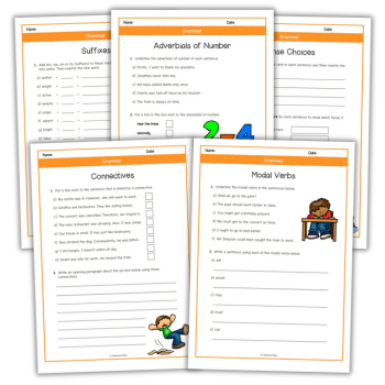 Year 5 English worksheets